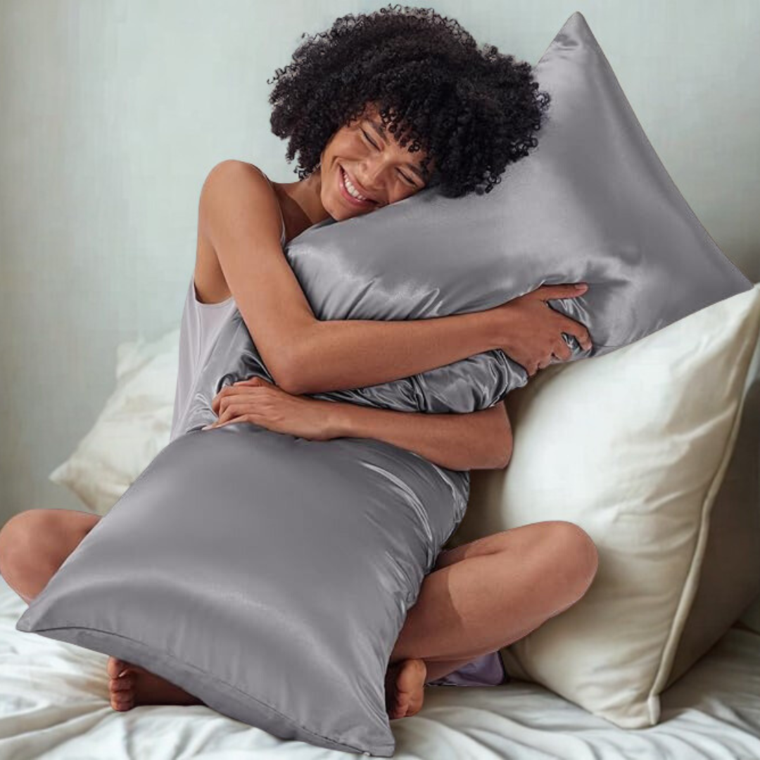 Satin Body Pillowcase for Hair and Skin Silky And Super Soft With Zipper Closure