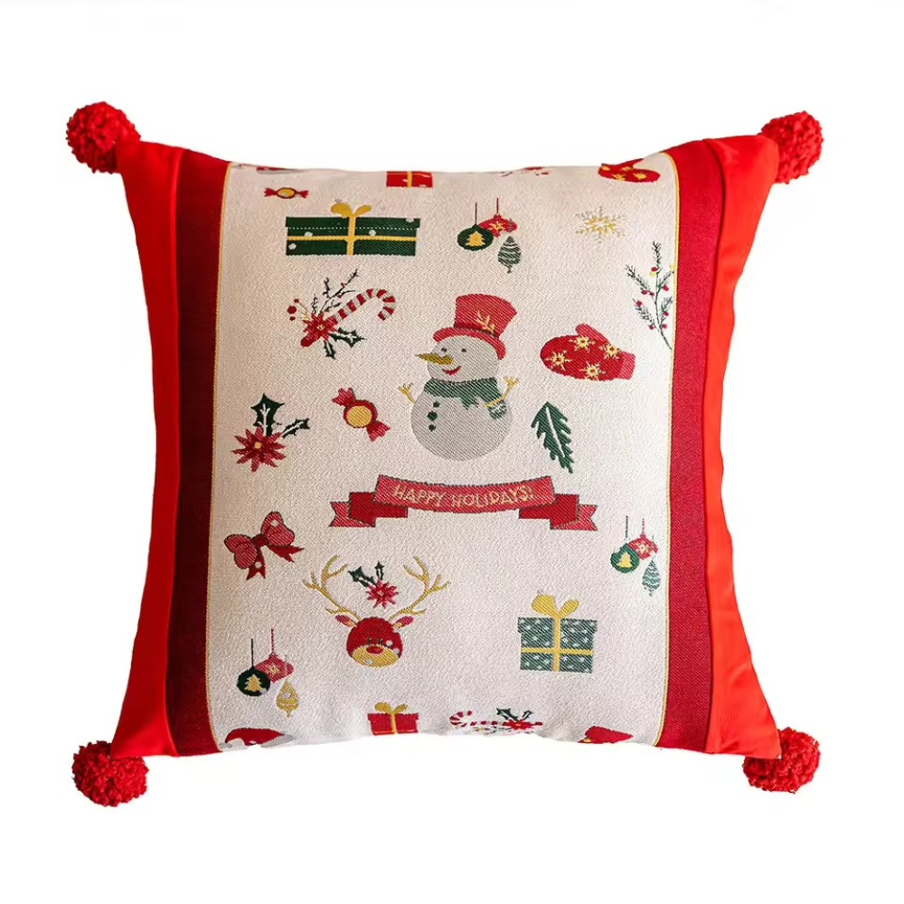 Jacquard Dyed Christmas Cushion Cover