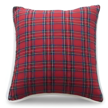 Plaid Print Christmas Decoration Pillow Case Cushion Cover