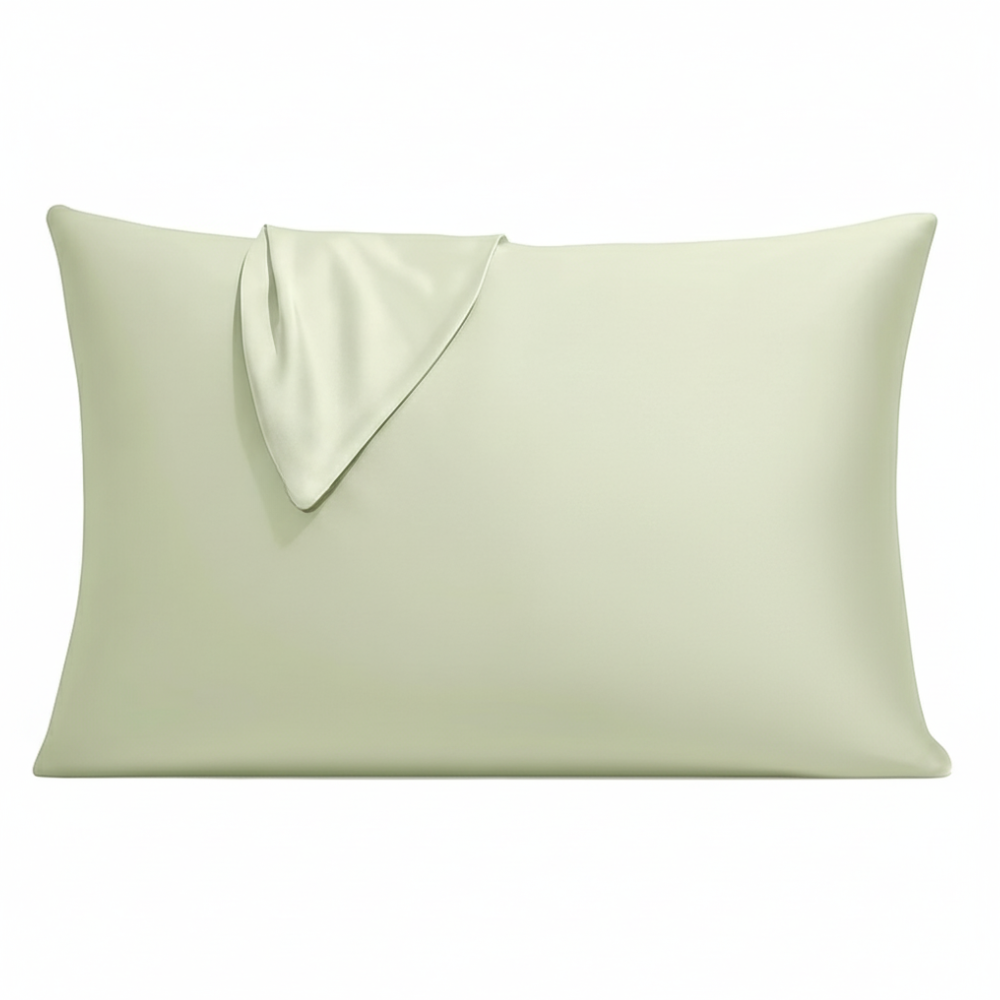Soft Satin Pillowcase with Zipper for Hair and Cooling Comfort