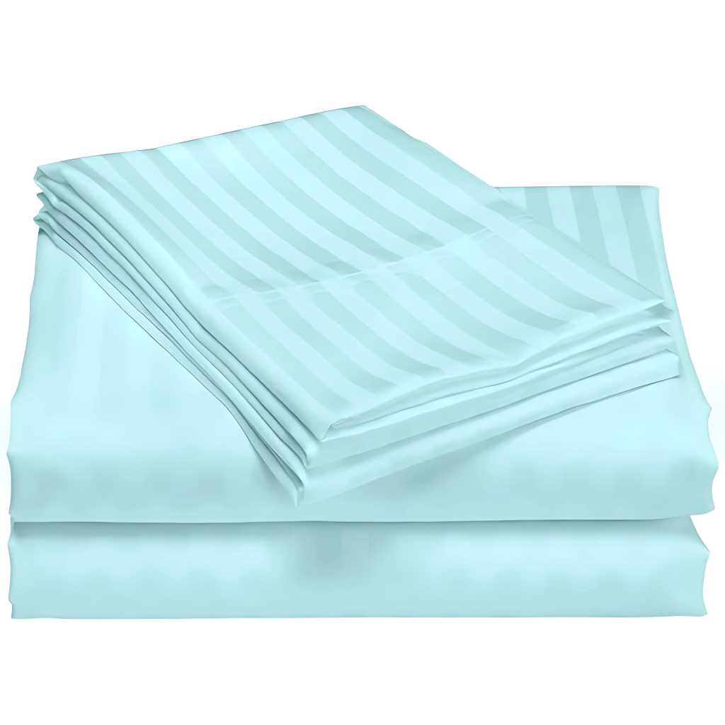 1200 Thread Count Cotton Stripe Deep Pocket Queen Sheet SetCotton Stripe 1200 Thread Count Sheet Set - Image 2