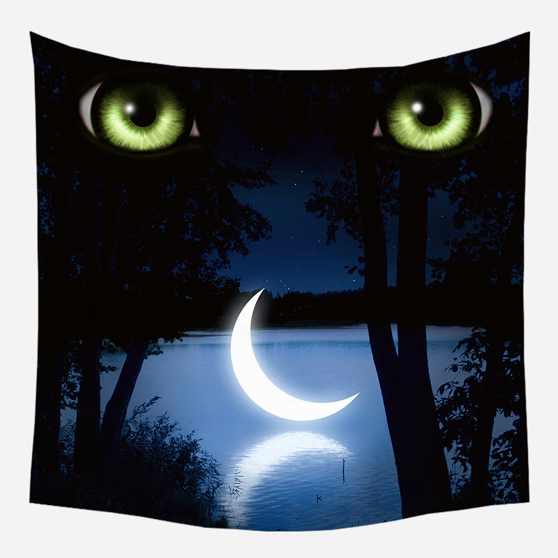 Deep Eyes Tapestry Wall Hanging Tapis Cloth