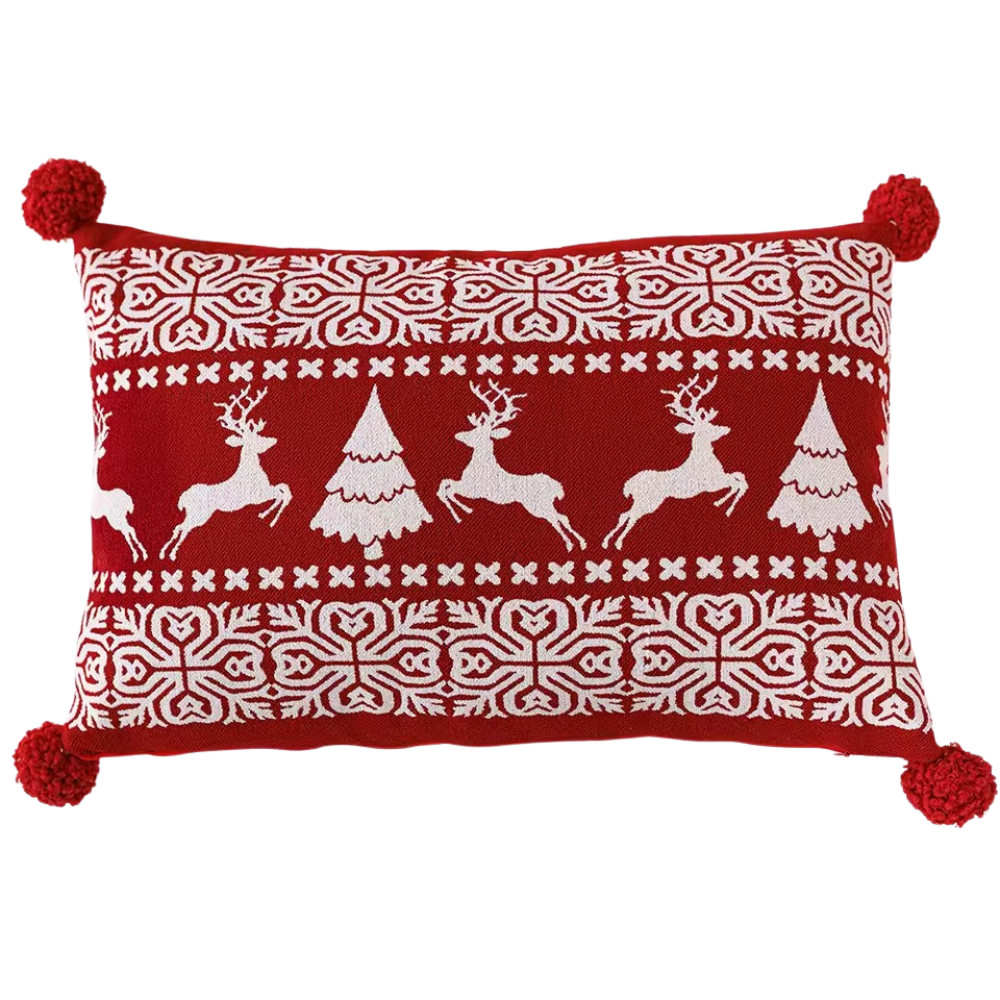 Jacquard Yarn Dyed Christmas Cushion CoverJacquard Yarn Dyed Christmas Cushion Cover - Image 7