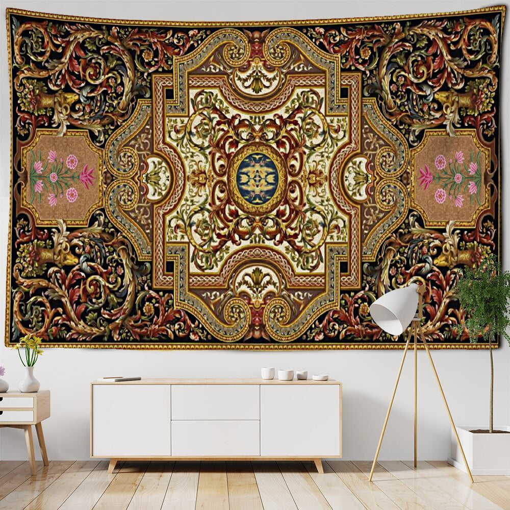 Mandala Print Tapestry Wall Hanging Tapis Cloth