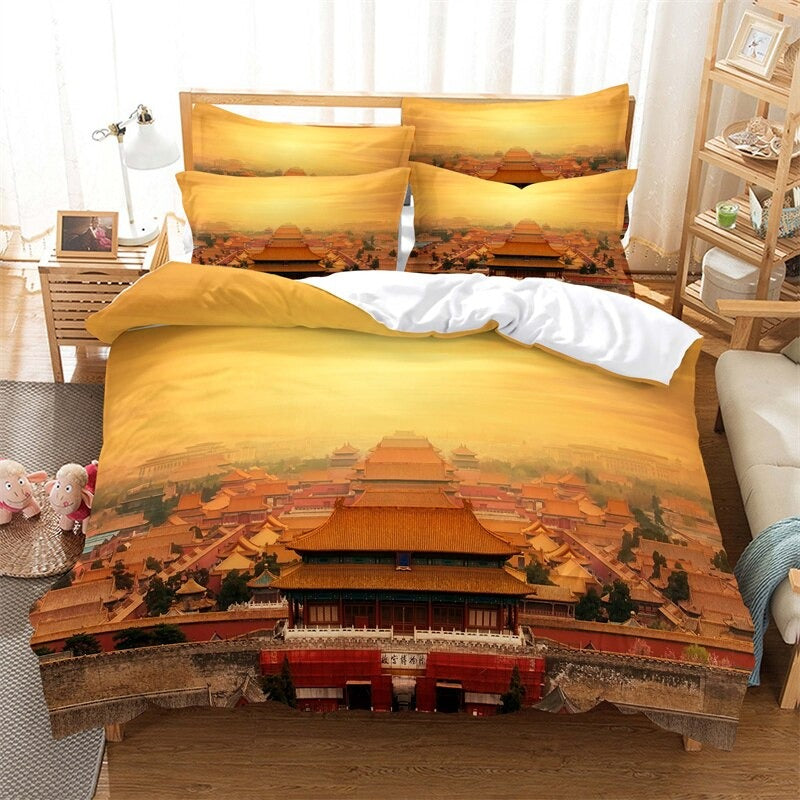Landscape Scenery Digital Printed Bedding Set