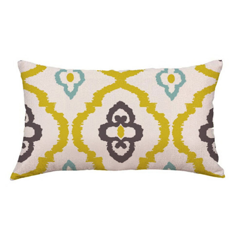 Geometric Design Printed Rectangular Pillow Cover
