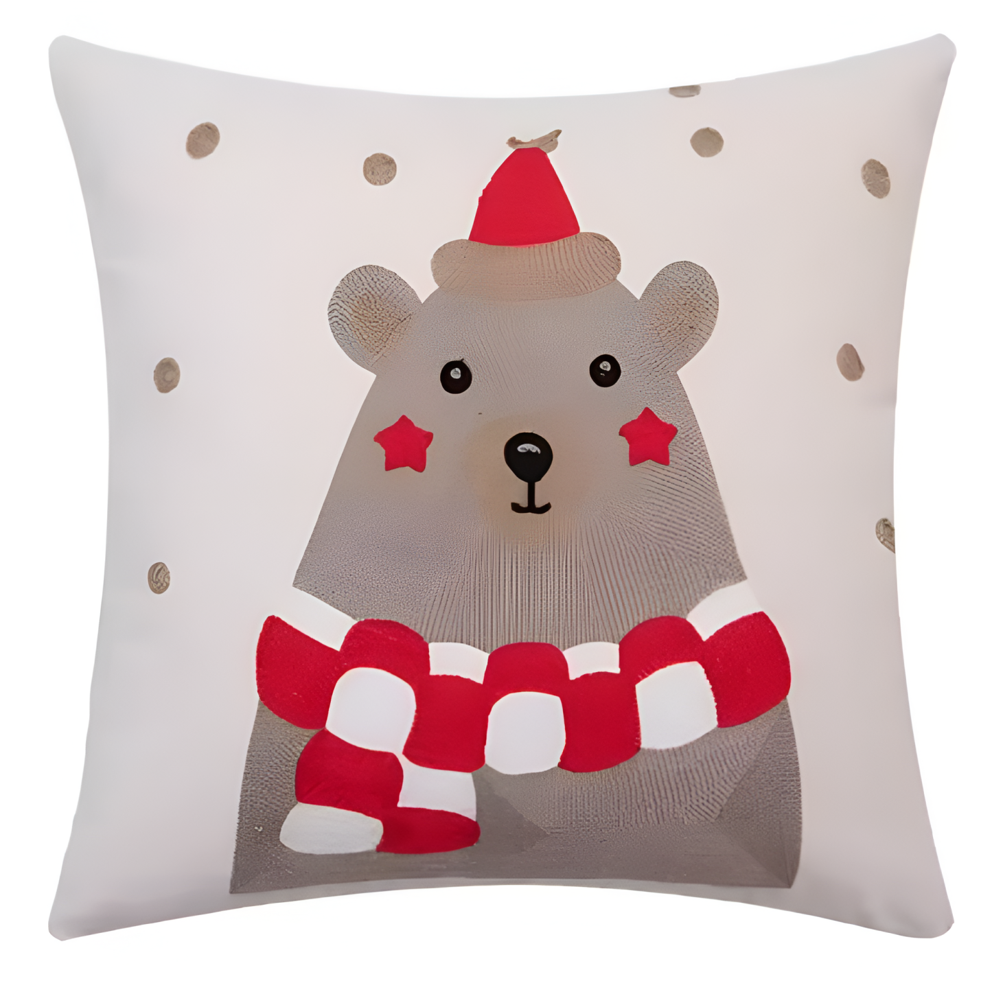 Christmas Embroidered Tree Cartoon Decorative Pillow Cushion Cover