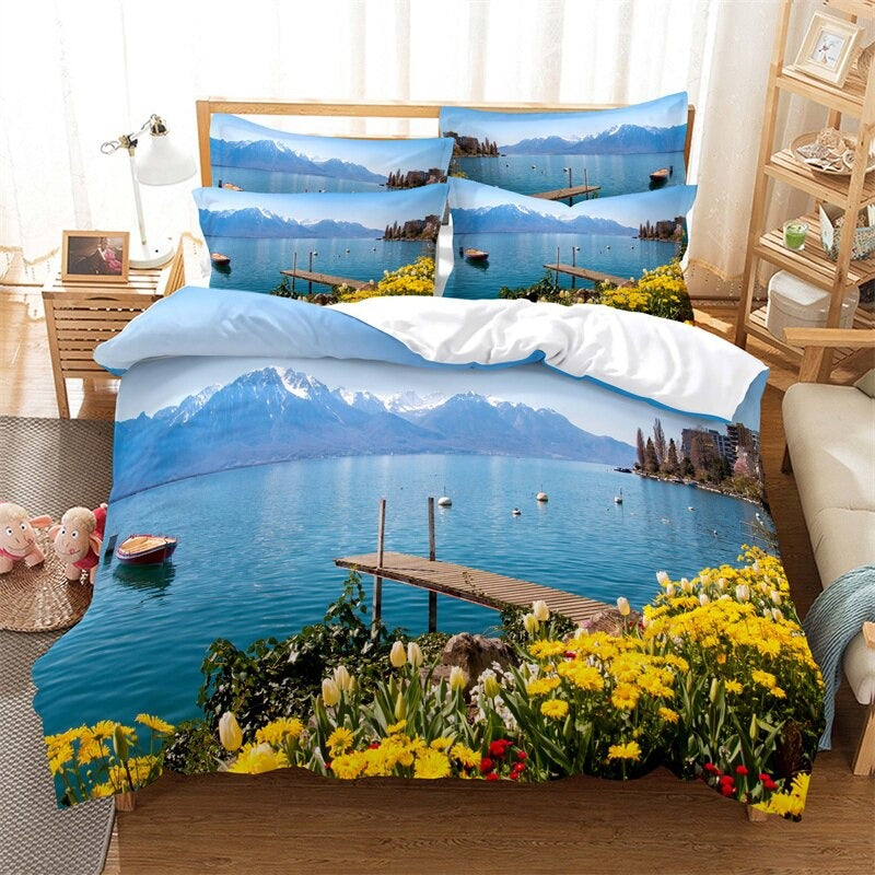 Water Feature Duvet Cover Set
