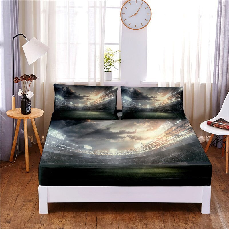 Night Scene Printed Bedding Set