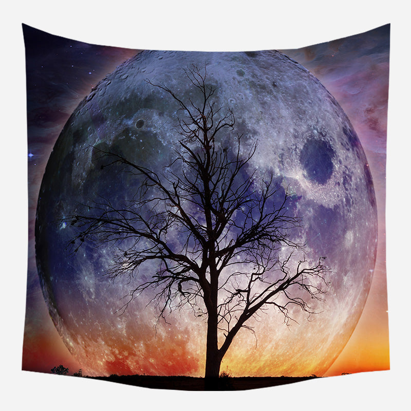 Original Orange Purple Tapestry Wall Hanging Tapis Cloth