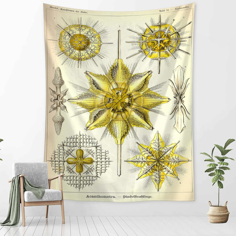 Psychedelic Creatures Tapestry Wall Hanging Tapis Cloth