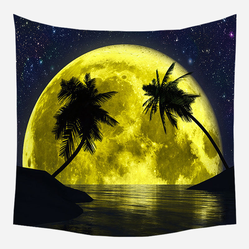 Original Yellow Moon Tapestry