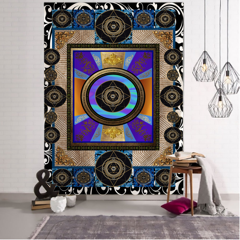 Indian Mandala Pattern Tapestry Wall Hanging Tapis Cloth