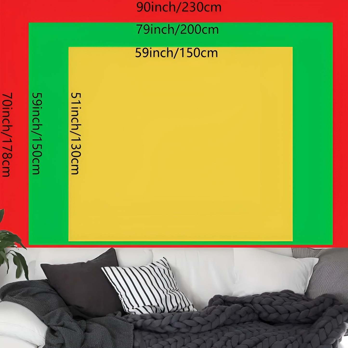 UV Reactive Tree Of Life Wall Tapestry With Psychedelic Design