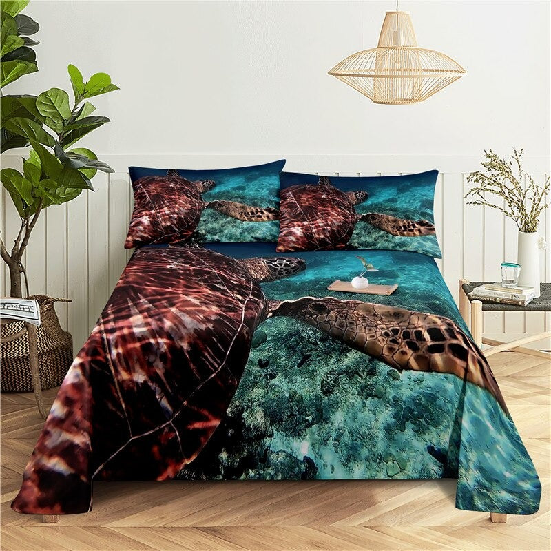 Dolphins Print Bedding Set