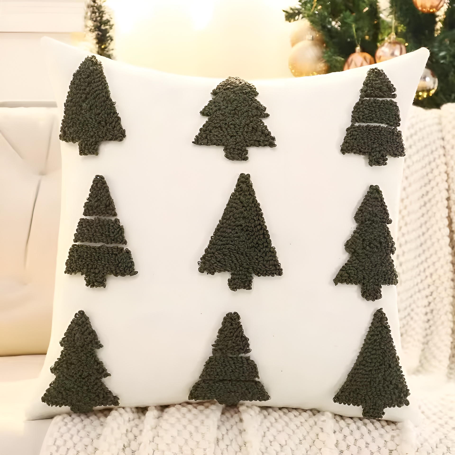 1 Piece Christmas Decoration Throw Pillow Cover