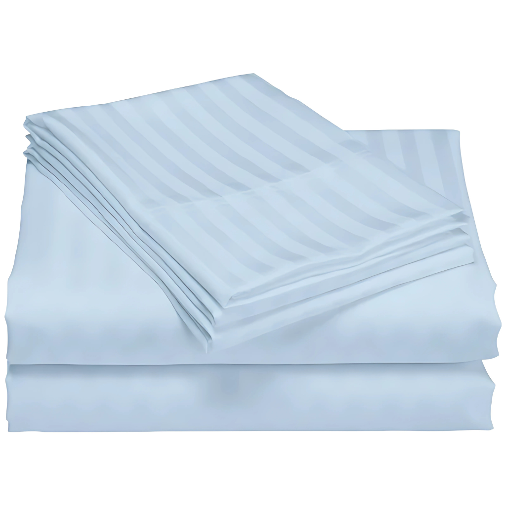 1200 Thread Count Cotton Stripe Deep Pocket Queen Sheet SetCotton Stripe 1200 Thread Count Sheet Set - Image 3