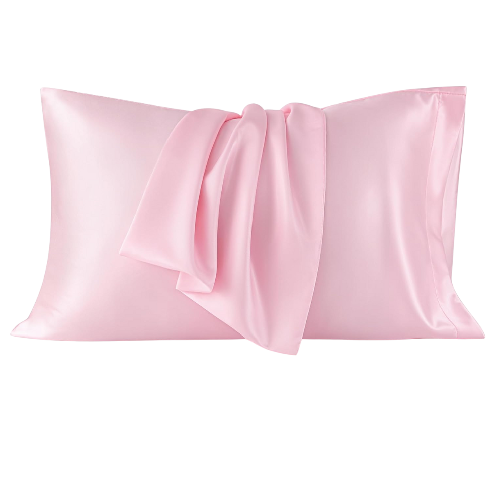 Set Of 2 Satin Queen Size Pillowcase With Cooling Envelope ClosureSet Of 2 Satin Cooling Pillowcase With Envelope Closure - Image 2