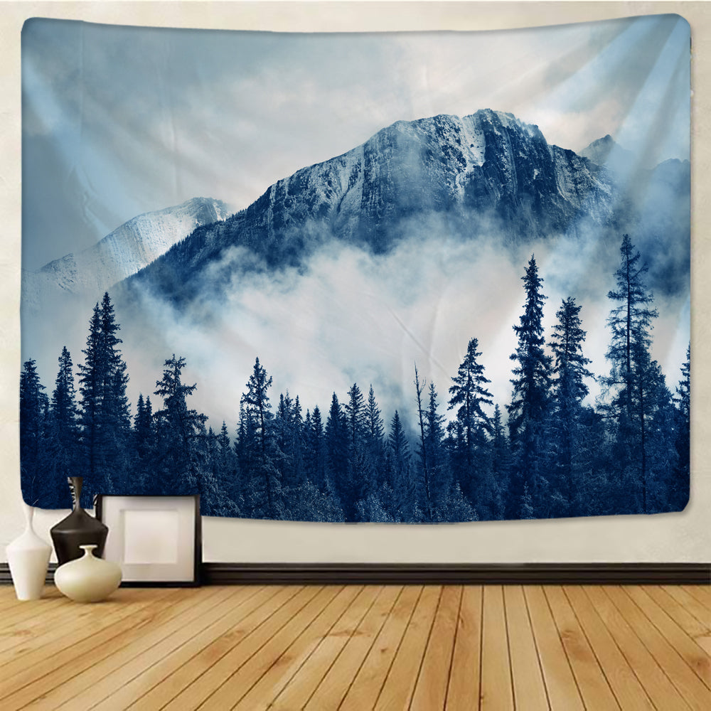 Majestic Mountains Tapestry Wall Hanging Tapis ClothMajestic Mountains Tapestry Wall Hanging Tapis Cloth - Image 2