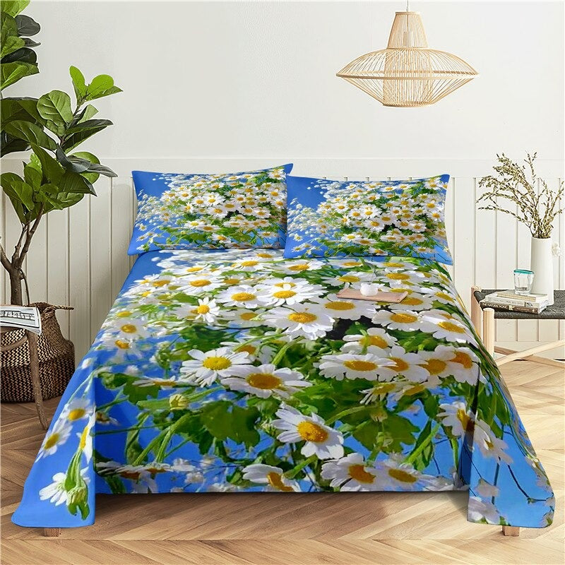 Printing Flat Bed Sheet With Pillowcase