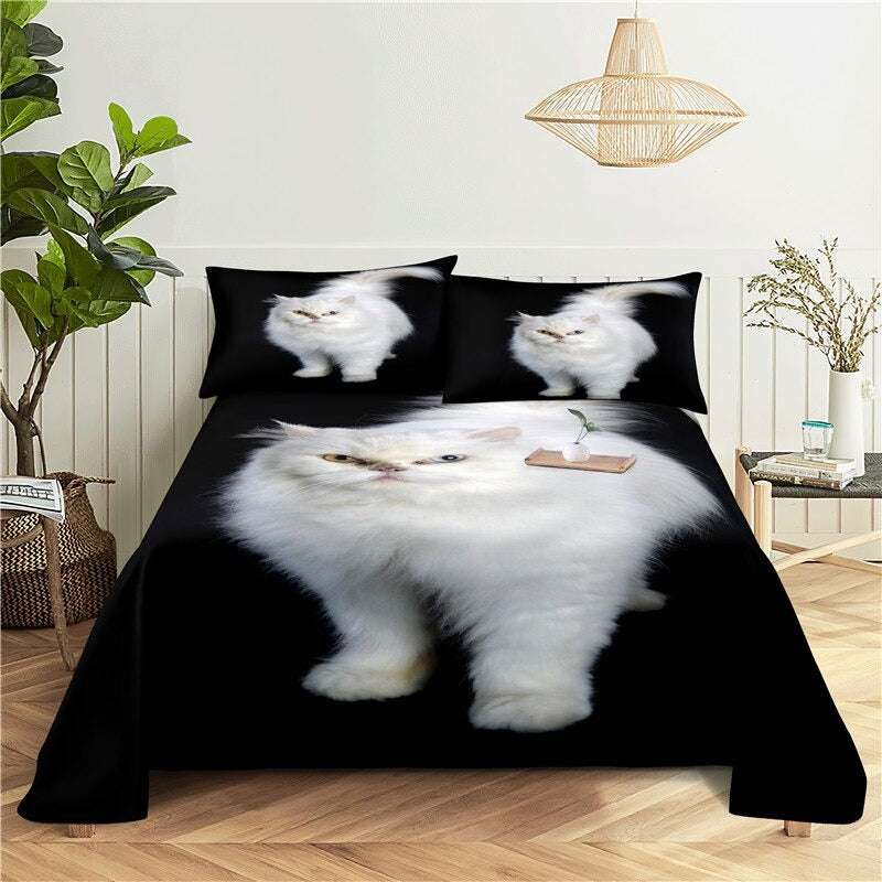 Lazy Cat Digital Printing Flat Sheet With PillowcaseLazy Cat Digital Printing Flat Sheet With Pillowcase - Image 15