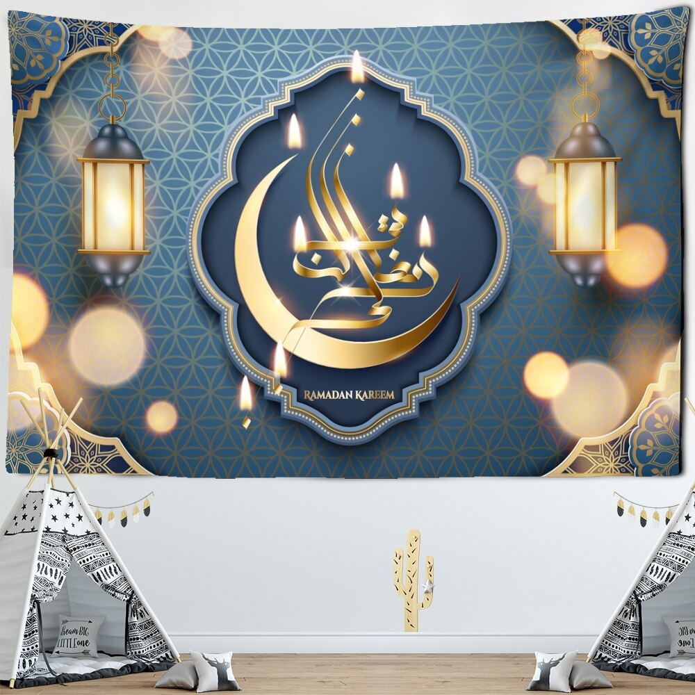 Ramadan Decorations Tapestry Wall Hanging Tapis ClothRamadan Decorations Tapestry Wall Hanging Tapis Cloth - Image 4