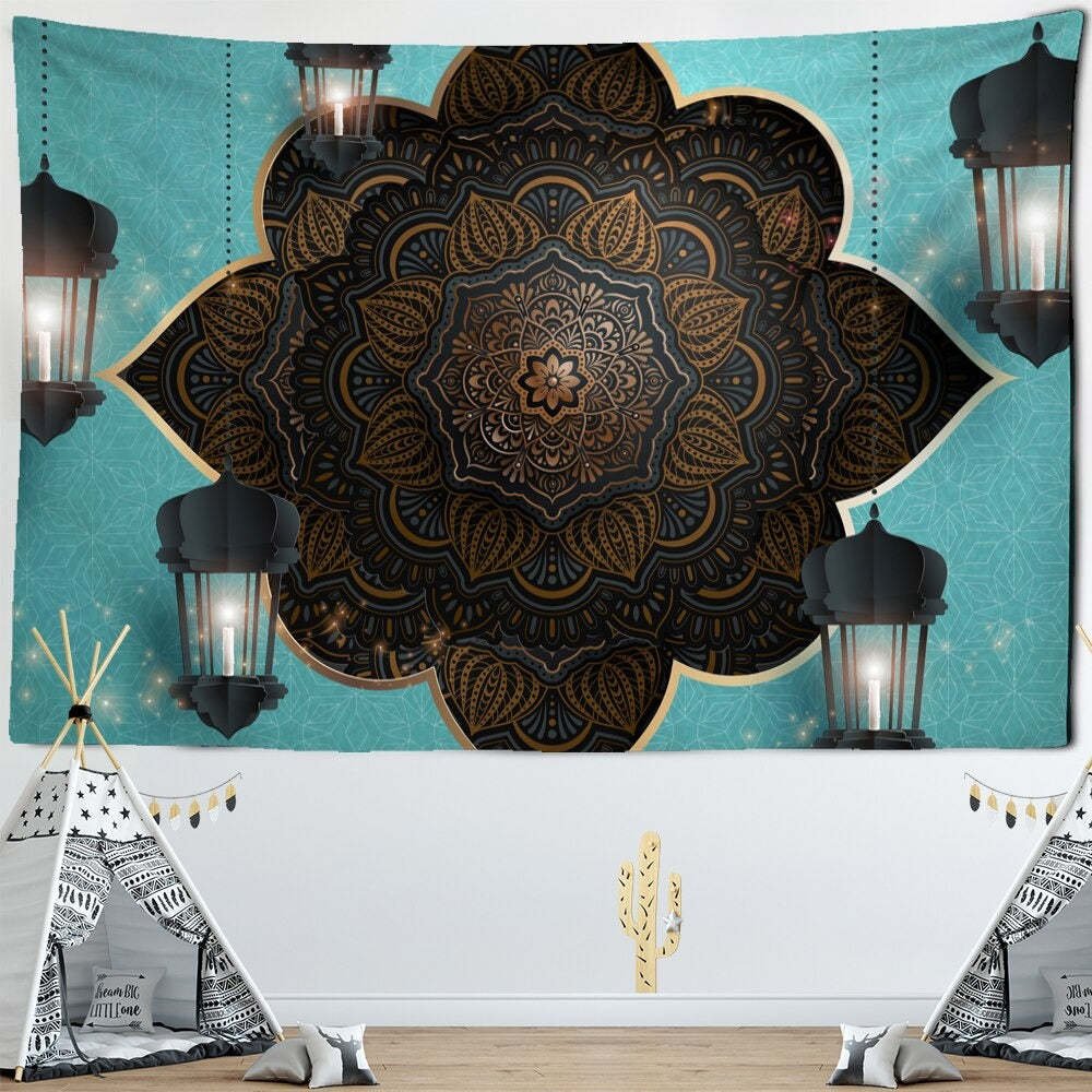 Ramadan Decorations Tapestry Wall Hanging Tapis Cloth