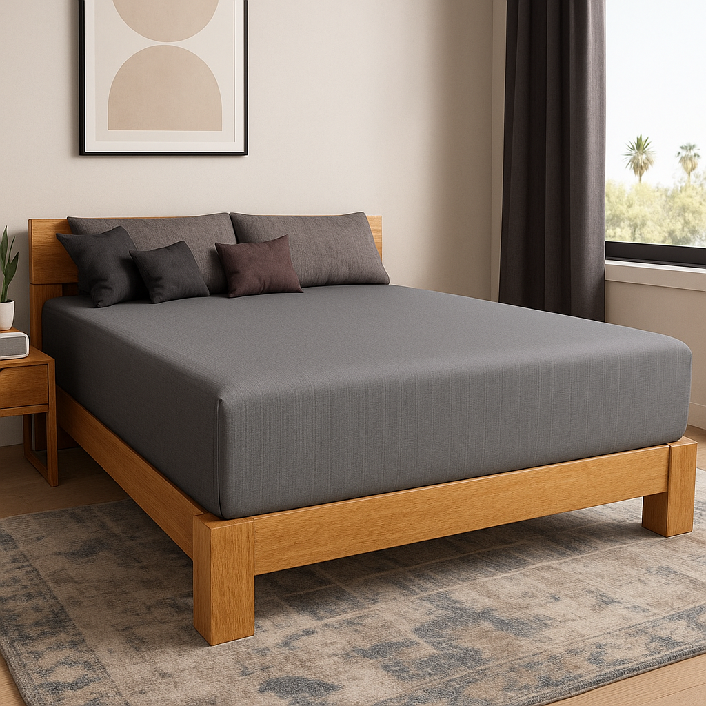 Grounding Sheet 90% Organic Cotton 10% Pure Silver Fitted Sheet for Better Sleep