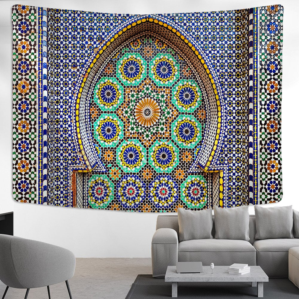 Indian Mandala Pattern Tapestry Wall Hanging Tapis Cloth