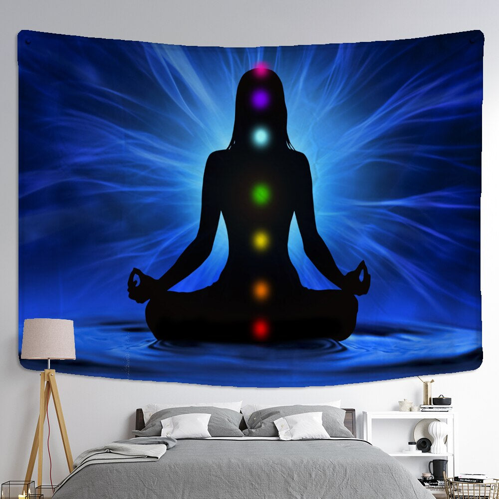 Mystical Meditation Tapestry Wall Hanging Tapis Cloth