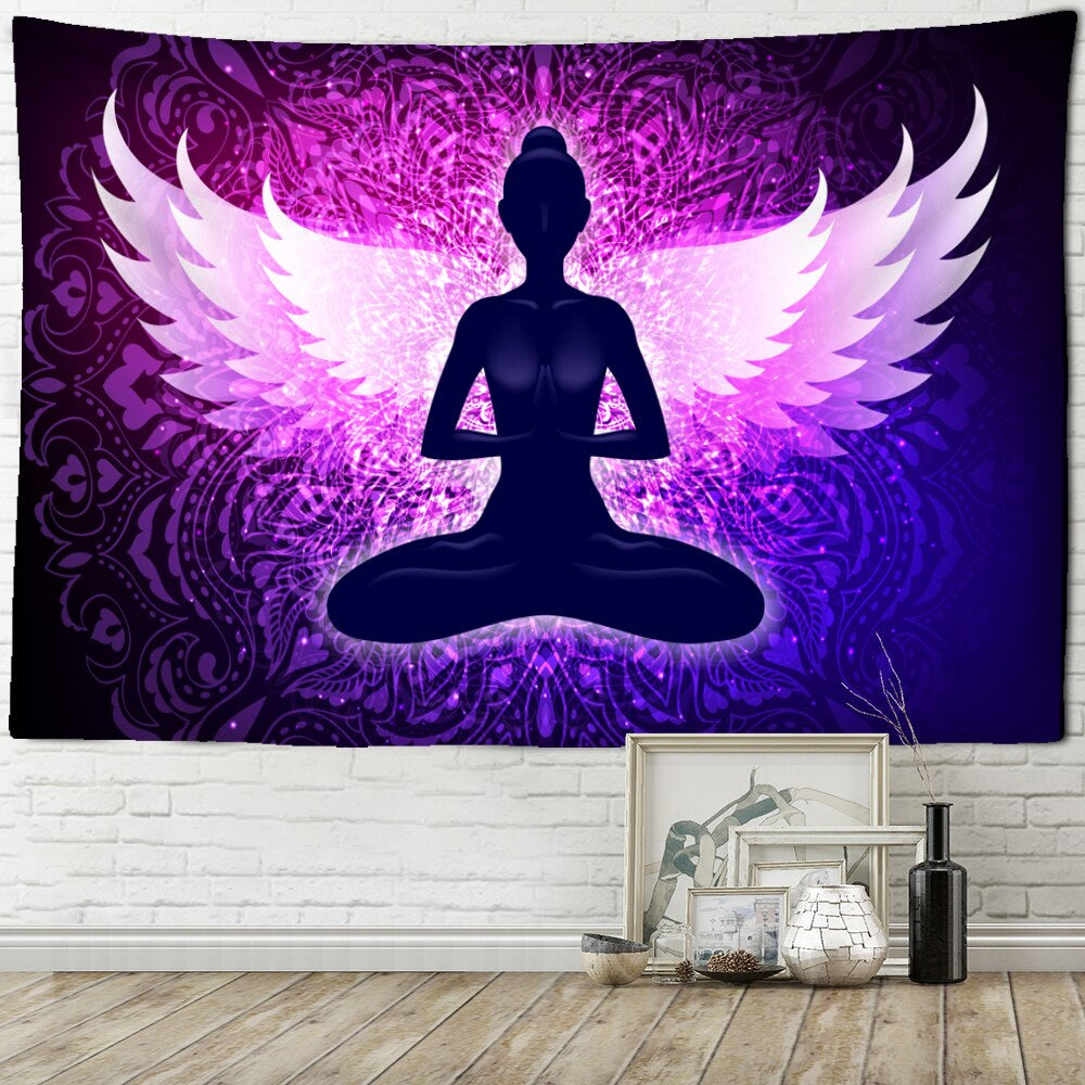 Mystical Meditation Tapestry Wall Hanging Tapis Cloth
