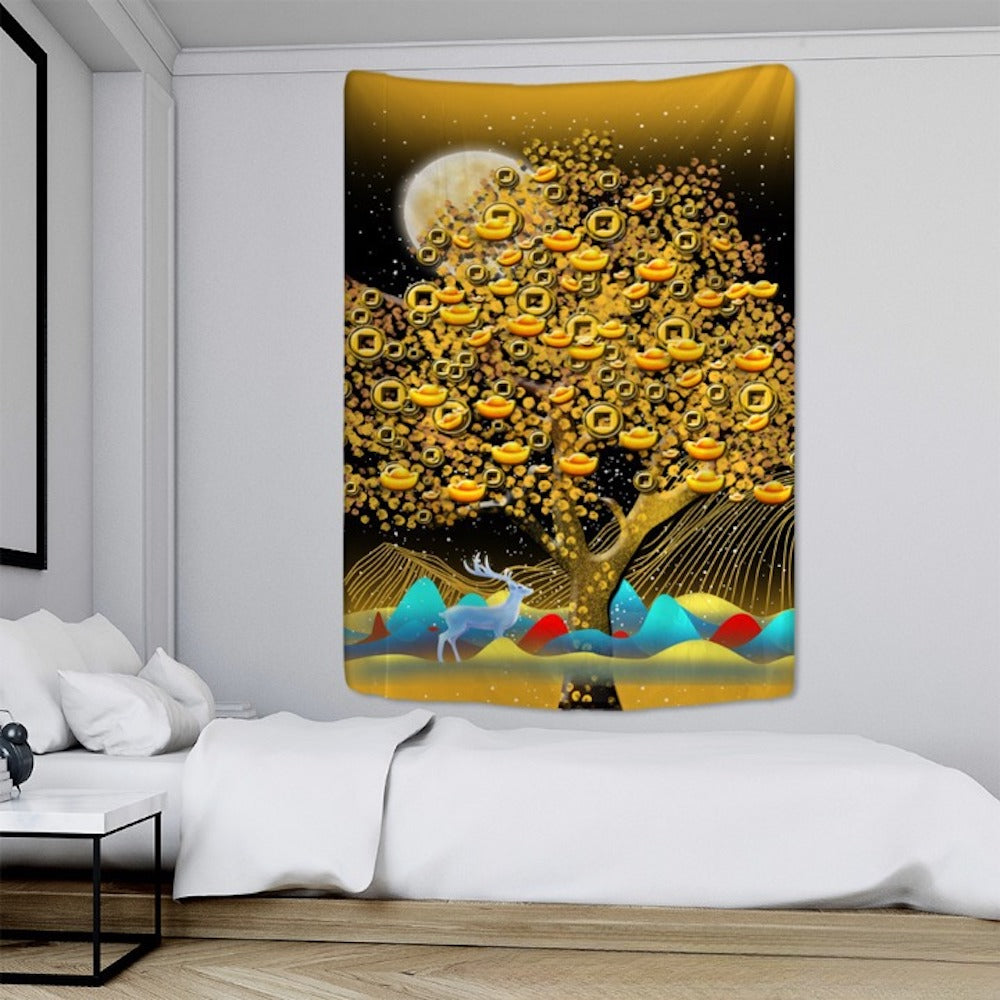 Modern Artwork Paintings Tapestry Wall Hanging Tapis Cloth