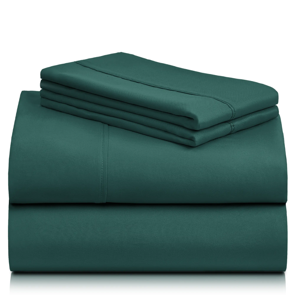 Pack Of 4 Cooling Microfiber Sheet Set Deep Pocket Wrinkle Free