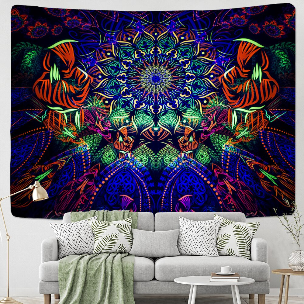 Psychedelic Artwork Tapestry Wall Hanging Tapis Cloth