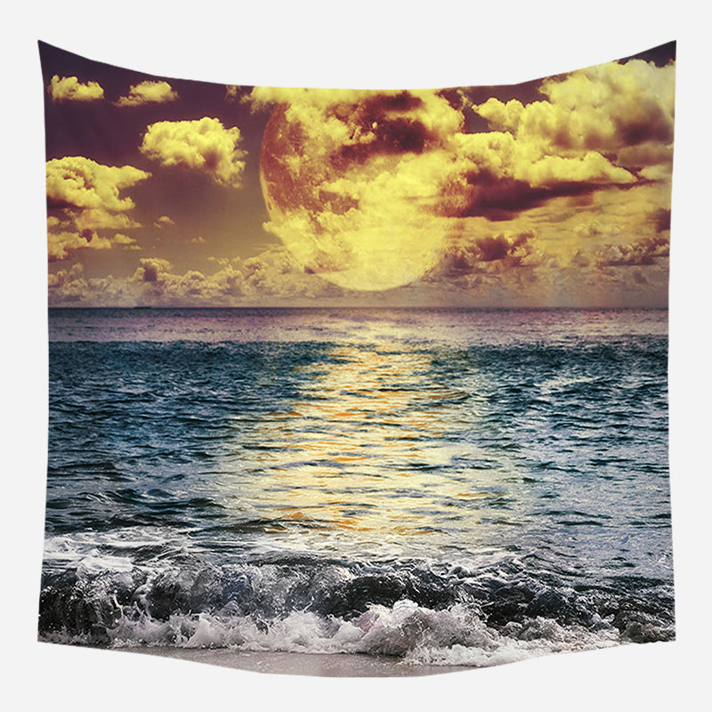 Horizon Moon Tapestry Wall Hanging Tapis Cloth
