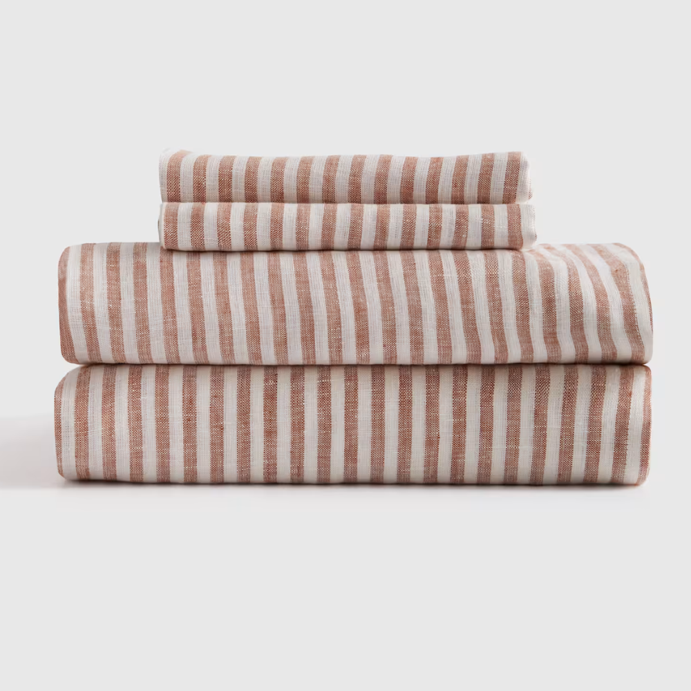 Soft European Linen Bed Sheet Set