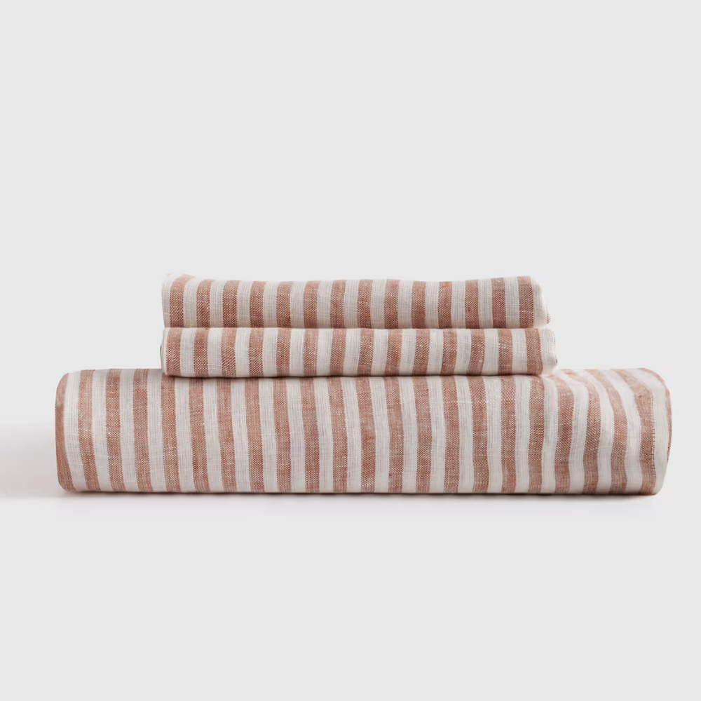 Soft European Linen Bed Sheet Set