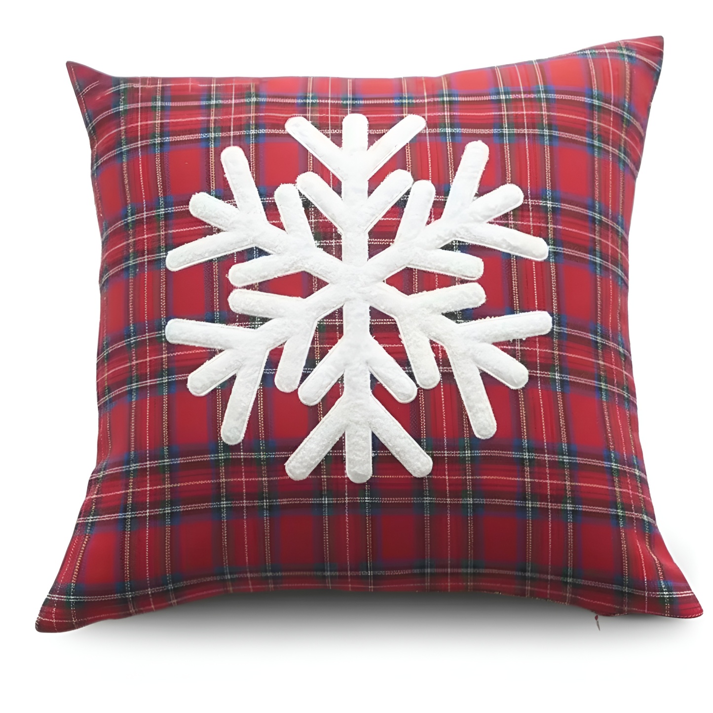 Plaid Print Christmas Decoration Pillow Case Cushion Cover