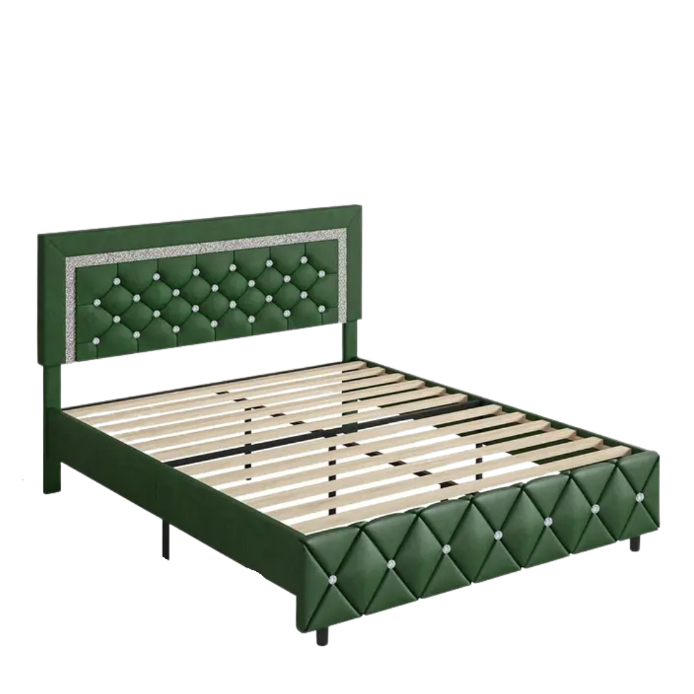 Modern Diamond Bed Frame Adjustable HeadboardModern Diamond Bed Frame Adjustable Headboard - Image 10