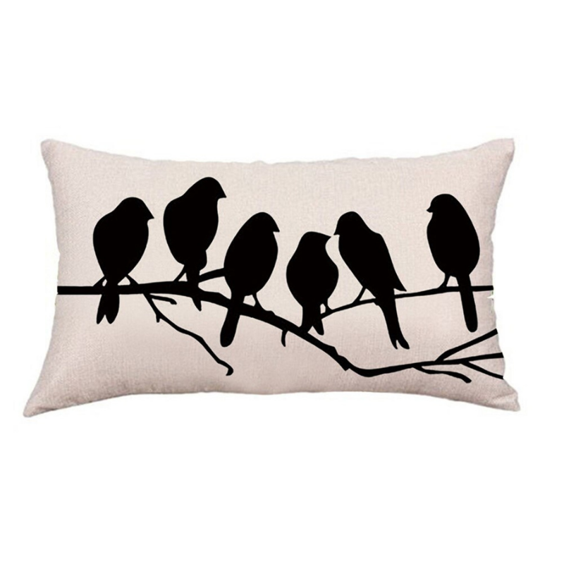 Geometric Design Printed Rectangular Pillow Cover