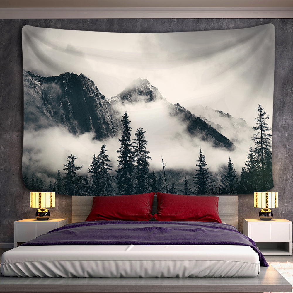 Majestic Mountains Tapestry Wall Hanging Tapis ClothMajestic Mountains Tapestry Wall Hanging Tapis Cloth - Image 3