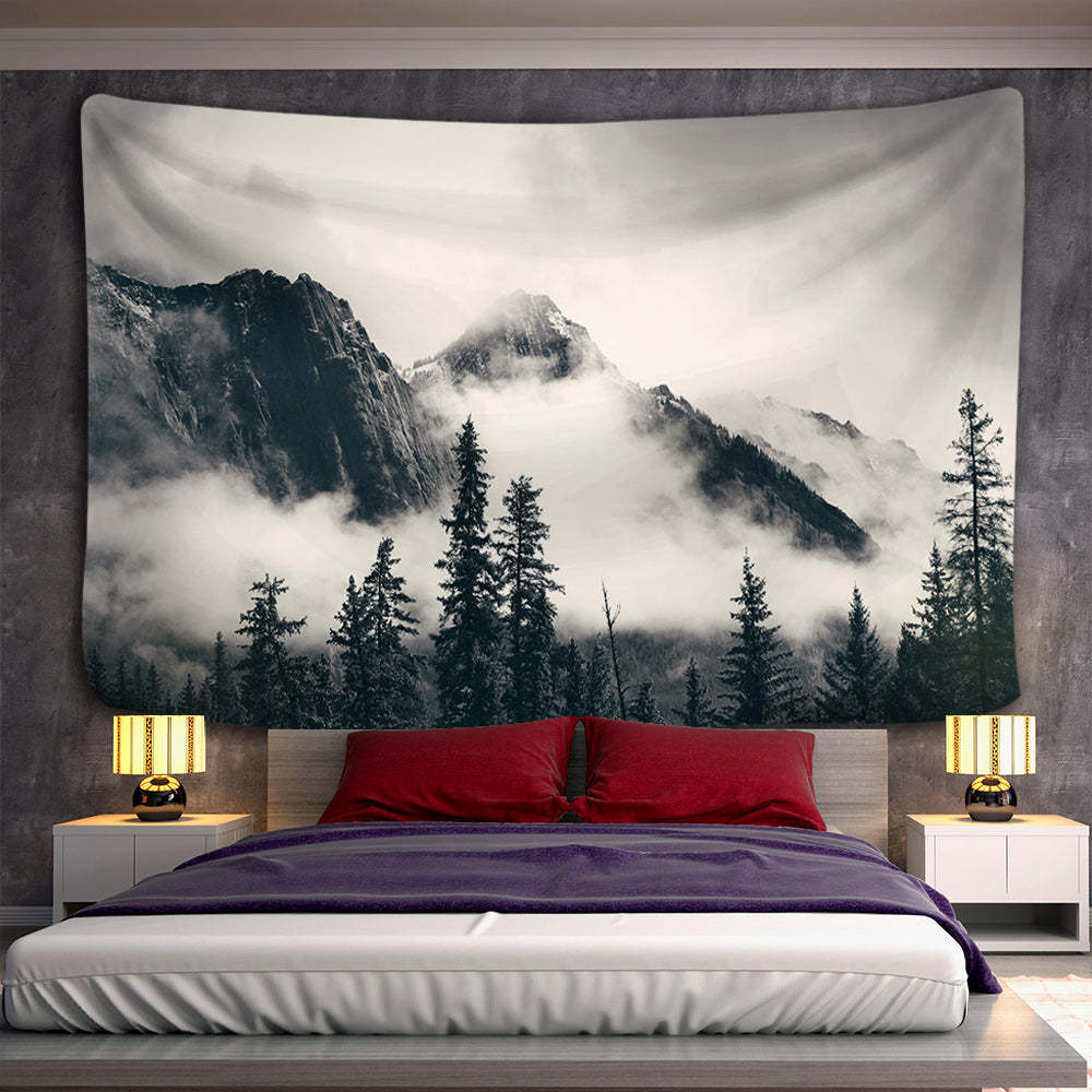 Majestic Mountains Tapestry Wall Hanging Tapis Cloth