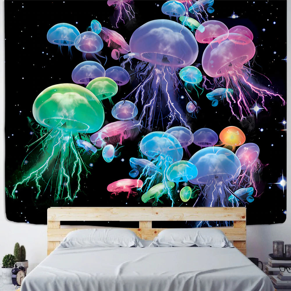 Jelly Fish Tapestry Wall Hanging Tapis Cloth