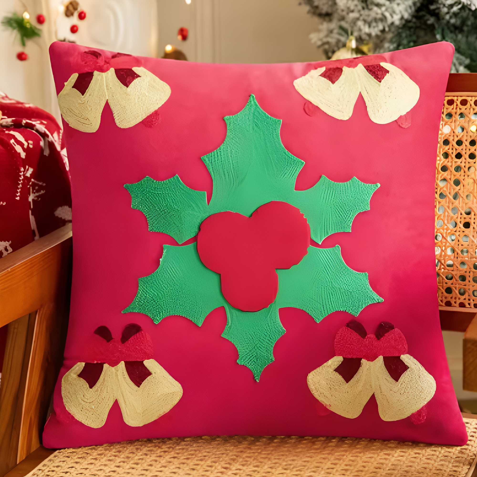 Christmas Embroidered Tree Cartoon Decorative Pillow Cushion CoverChristmas Embroidered Cartoon Decorative Pillow Cushion Cover - Image 11
