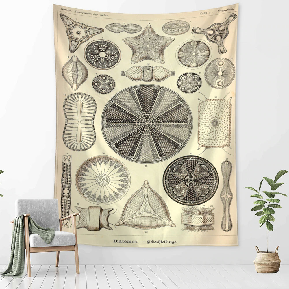 Starfish Conch Tarot Tapestry Wall Hanging Tapis Cloth