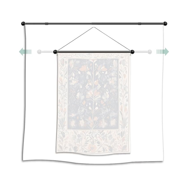 Adjustable Telescopic Wall-Mounted Tapestry Hanging Rod