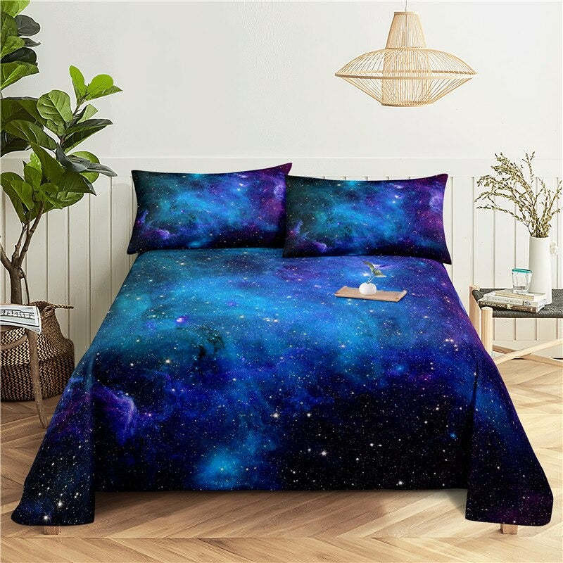 Starry Universe Print Bedding Set