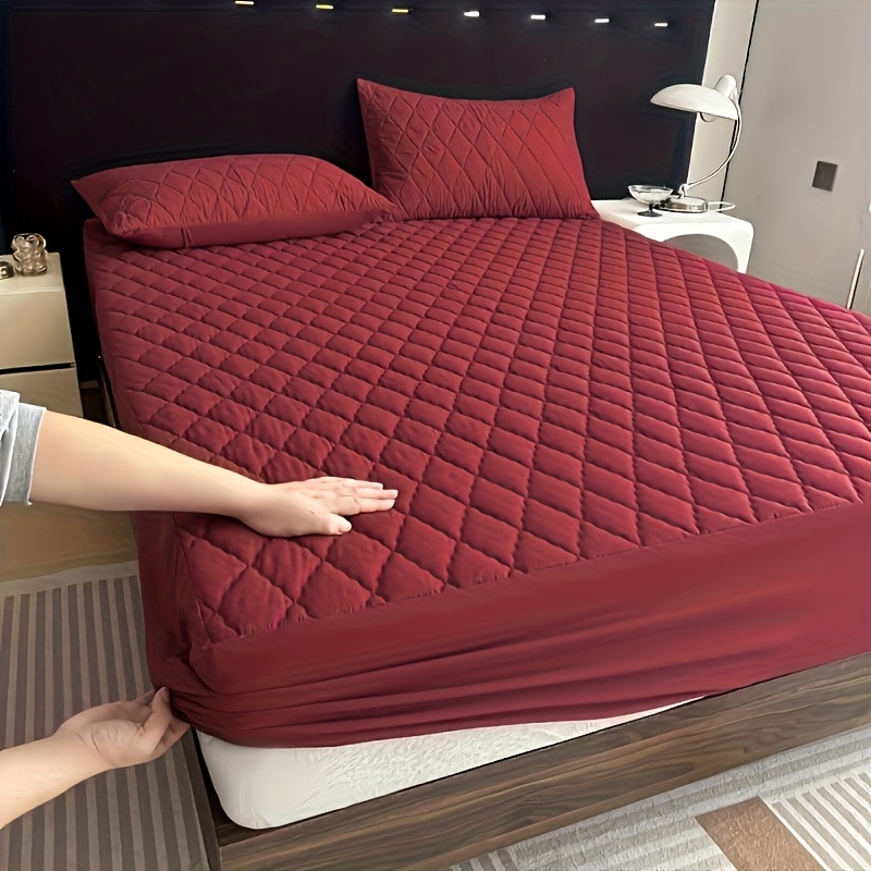 Thickened Soft Fitted Mattress Protector Cover for Bedroom