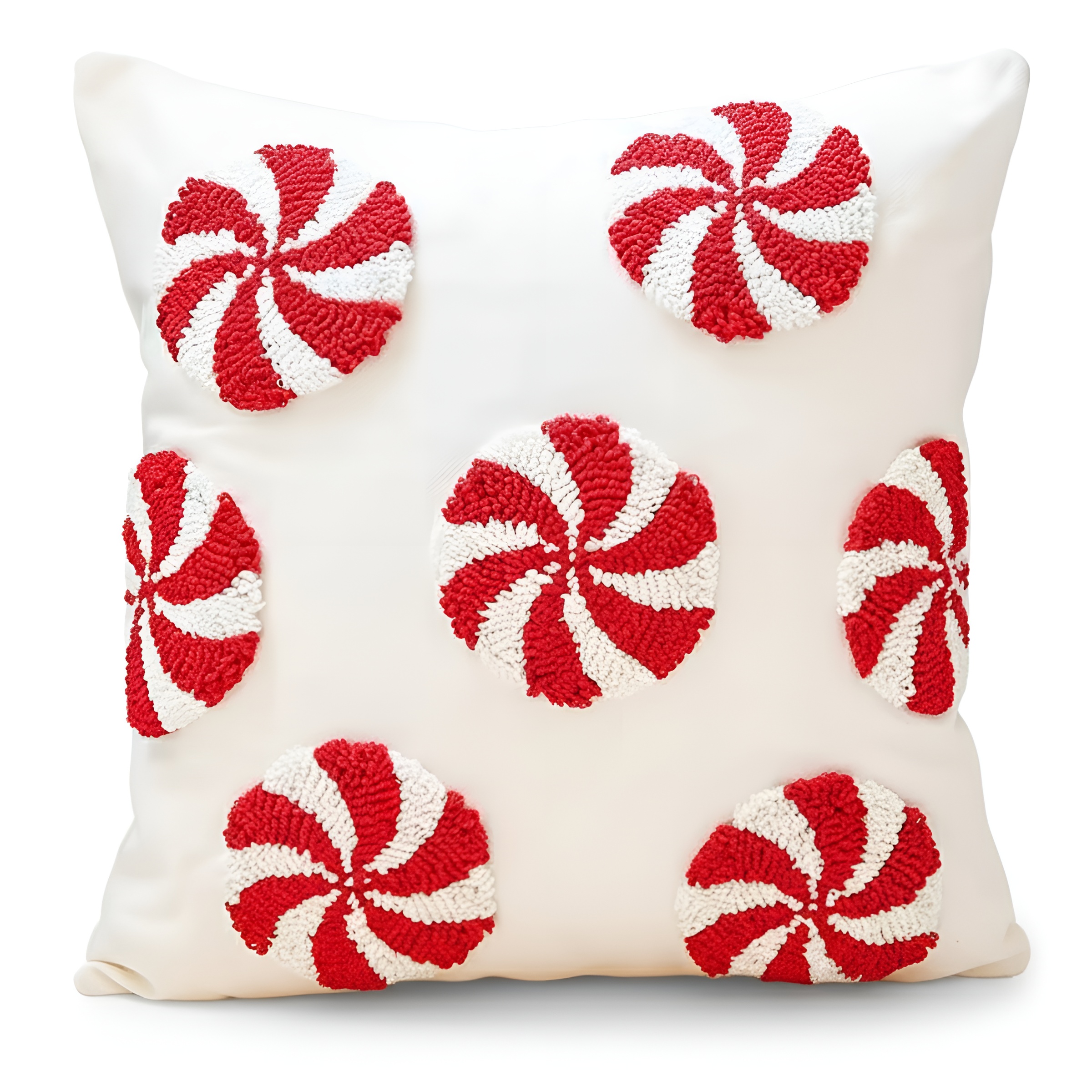 Christmas Tufted Motif Cushion Cover