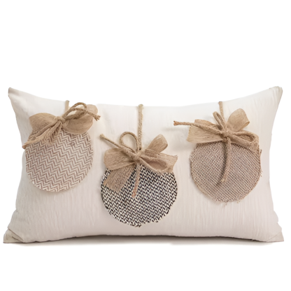 Holiday Woven Plaid Decorative Polyester Square Pillow Cover